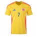 Camiseta Colombia Luis Diaz #7 Primera Equipación Copa America 2024 manga corta